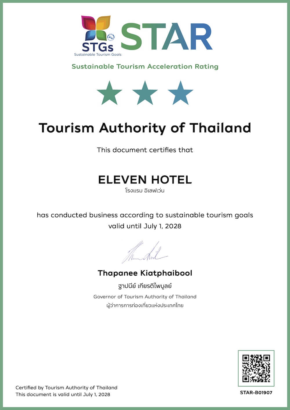 Eleven Bangkok Sustainability